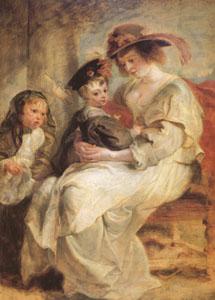 Peter Paul Rubens Helene Fourment and Her Children,Claire-Jeanne and Francois (mk05 ) china oil painting image